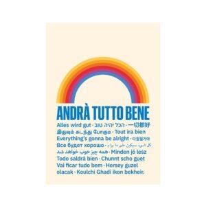 Postkarte Andrà tutto bene