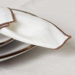 Leinenserviette Cordoncino