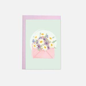 Postkarte Blumenpost