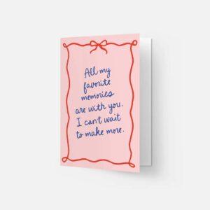 Karte All my favorite memories